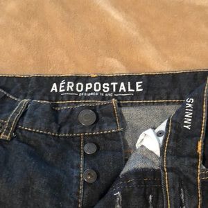 Aeropostale Button Fly Skinny Jeans